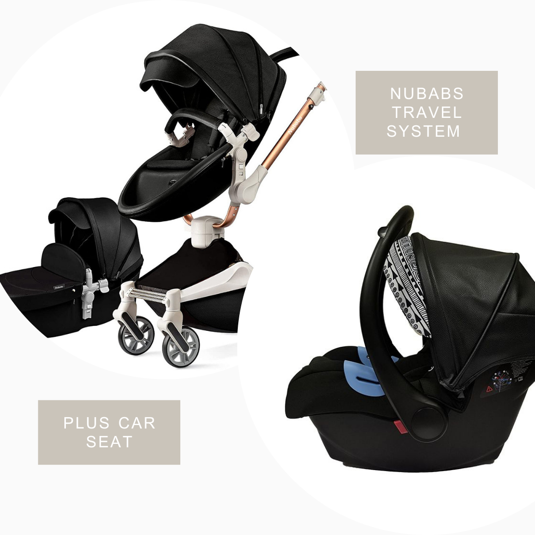 Nubabs Travel System plus Car Seat Black-Travel Systems-Nubabs-www.hellomom.co.za