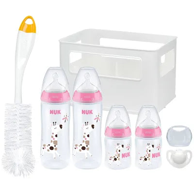 NUK First Choice Plus Temperature Control Crate Starter Pack-Bottles-Nuk-pink-www.hellomom.co.za