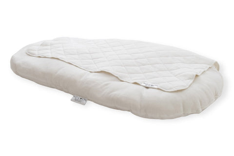 Puddle Pad - quilted merino wool Protector for Mattress / Pram / Car seat-Mattress protector-Ko-coon-Milky White-www.hellomom.co.za