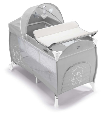 CAM
Daily Plus Travel Cot with Changing Mat in Grey-Travel Cot-CAM-www.hellomom.co.za