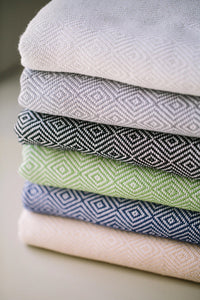Dimanta Turkish Towel - Various Colours-Towels-The Cotton Company-Turquoise-www.hellomom.co.za