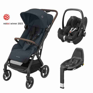 Maxi Cosi Soho Travel System with Maxi Cosi Pebble Pro Car Seat and FamilyFix 3 Base-Travel Systems-Maxi Cosi-Essential Graphite-www.hellomom.co.za