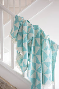 Uroko Turkish Towels - Various Colours-Towels-The Cotton Company-Turquoise-www.hellomom.co.za