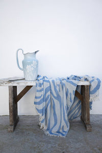 Zebra Turkish Towels - Various Colours-Towels-The Cotton Company-Royal Blue-www.hellomom.co.za