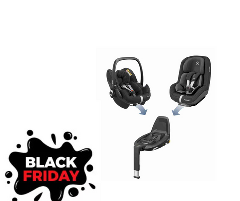 Black Friday Special: Maxi Cosi Pebble Pro + Pearl Pro 2 + FamilyFix3 Combo-Baby & Toddler Car Seats-Maxi Cosi-Essential Black-www.hellomom.co.za