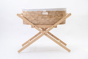 Moses basket & Foldable Stand SET NATURAL THE ORIGINAL - with keyhole handles-Moses Basket-Ko-coon-www.hellomom.co.za