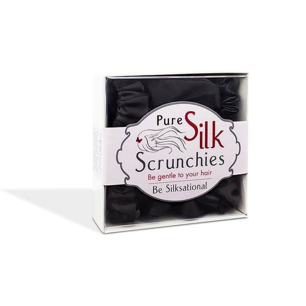 Pure Silk Scrunchies 3 pack - City Chic-The Silk Lady-www.hellomom.co.za